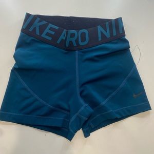 Dark blue Nike spandex shorts